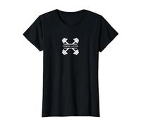 Power Lifter - Entrenamiento Minimalista de Levantamiento de Pesas en el Gimnasio Camiseta, Mujer, Negro, XL