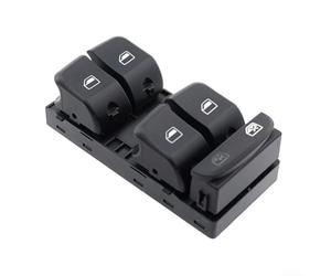 Power Master Interruptor de ventana delantero izquierdo del lado del conductor para B8 A5 Q5 2007-2012, sustituye a 8K0959851D 8KD959851 8K0959851, parte de panel de puerta interior de plástico