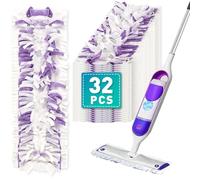 Power Mop Pads para Swiffer PowerMop, almohadillas desechables para limpieza, almohadillas de repuesto para suelos de madera multisuperficie (32)