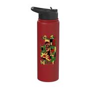 Power of Music Soul cantante Rock Vintage Guitarra Stainless Steel Insulated Water Bottle