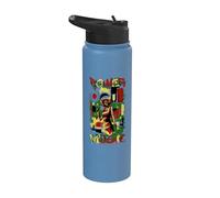 Power of Music Soul cantante Rock Vintage Guitarra Stainless Steel Insulated Water Bottle