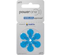 Power One p675 - Pilas para audífonos, 10 x blister con 6 pilas, total 60 unidades