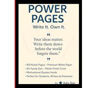 Power Pages: A Motivational Notebook for Daily Notes & Ideas: Start Small. Dream Big.