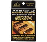 Power Pins 2.0 - Set con placa de Potencia upgrade- patentada sistema de puente pines para Acústica guitars- Mejorado tono, amplificador de sonido, fácil de restringing, y más rápido Tuning