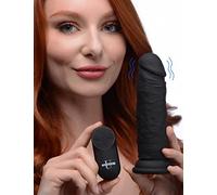 Power Player 28X Vibrating Dildo w/RC - Black
