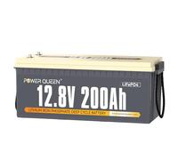 Power Queen 12V 200Ah Batería LiFePO4,Litio para Autocaravana,Energía Solar