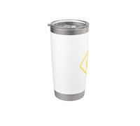Power Ranger Yellow Square Vaso térmico de acero inoxidable de doble pared