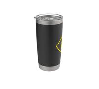 Power Ranger Yellow Square Vaso térmico de acero inoxidable de doble pared