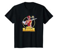 Power Rangers 30th Anniversary Red Ranger Vintage Portrait Camiseta
