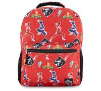 Power Rangers Classic Allover - Mochila escolar Ranger, color rojo, rosa, negro, verde, amarillo y verde, Rojo, Talla única, Classic