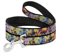 Power Rangers - Correa para perro | Power Rangers and Zord Action - Bloques de postura duraderos y elegantes para caminatas