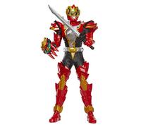 Power Rangers Dino Fury, Ranger Rojo Ataque Giratorio, Figura electrónica de 30 cm, 2 Accesorios, Desde 4 años