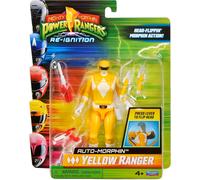 Power Rangers - Figura Del Ranger Auto Morphin Ranger Amarillo Juguete
