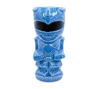 Power Rangers Geeki Tikis - Taza de cerámica azul con capacidad para 16 onzas