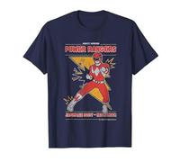 Power Rangers Jason Lee Scott Red Ranger Vintage Camiseta, Hombre, Azul Marino, 3XL