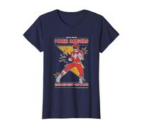 Power Rangers Jason Lee Scott Red Ranger Vintage Camiseta, Mujer, Azul Marino, XL