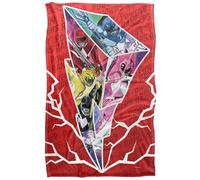 Power Rangers Lightning Bolt Rangers Manta súper Suave con Tacto Sedoso - 91 x 147 cm