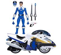 Power Rangers Lightning Collection, Figuras de 15 cm Time Force Ranger Azul con Moto Vector y Accesorios, F5702, Multicolor