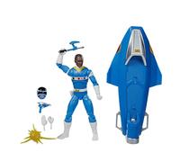 Power Rangers Lightning Collection - in Space Blue Ranger Galaxy Glider - Figura Premium de 15 cm - Figura de acción Coleccionable con Accesorios, F5398