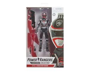 Power Rangers Lightning Collection S.P.D. A-Squad Red Ranger Premium - Figura de acción Coleccionable (15 cm), Accesorios inspirados en la Serie