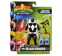 Power Rangers Mighty Morphin Auto-Morphin Black Ranger Figura de acción