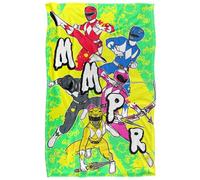 Power Rangers Mmpr Group Attack Manta súper Suave con Tacto Sedoso - 91 x 147 cm