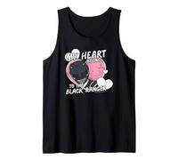 Power Rangers My Heart Belongs To The Black Ranger Vintage Camiseta sin Mangas