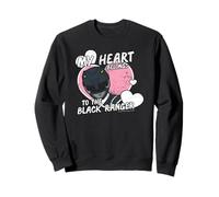 Power Rangers My Heart Belongs To The Black Ranger Vintage Sudadera