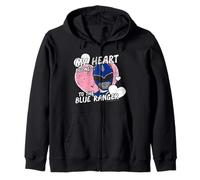 Power Rangers My Heart Belongs To The Blue Ranger Vintage Sudadera con Capucha