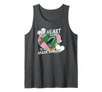 Power Rangers My Heart Belongs To The Green Ranger Vintage Camiseta sin Mangas