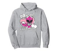 Power Rangers My Heart Belongs To The Pink Ranger Vintage Sudadera con Capucha