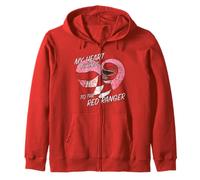 Power Rangers My Heart Belongs To The Red Ranger Vintage Sudadera con Capucha