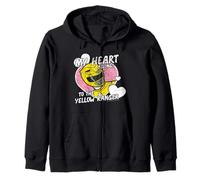Power Rangers My Heart Belongs To The Yellow Ranger Vintage Sudadera con Capucha