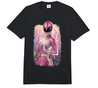 Power Rangers Pink Ranger Shattered Comfort Colors Adult Heavyweight T-Shirt