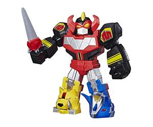 Power Rangers Playskool Heroes Mega Mighties Megazord Figura de acción, juguete Mighty Morphin de 12 pulgadas para niños a partir de 3 años(E6361)