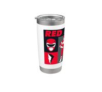 Power Rangers Red Vaso térmico de acero inoxidable de doble pared