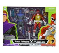 Power Rangers X Teenage Mutant Ninja Turtles Relámpago Colección Pie Soldado Tommy y Raphael Rojo Figuras de Acción