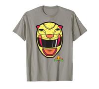 Power Rangers Yellow Ranger Sabertooth Tiger Big Face Camiseta