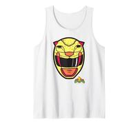 Power Rangers Yellow Ranger Sabertooth Tiger Big Face Camiseta sin Mangas
