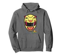 Power Rangers Yellow Ranger Sabertooth Tiger Big Face Sudadera con Capucha