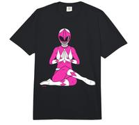 Power Rangers Yoga Pink Comfort Colors Adult Heavyweight T-Shirt