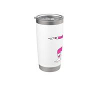 Power Rangers Yoga Pink Vaso térmico de acero inoxidable de doble pared