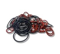 Power Rubber Junta tórica de flúor, banda de flúor, FKM, caucho flúor, junta, 4,48 x 1,78 mm, gran dureza, resistente al aceite, marrón 100 piezas, marrón
