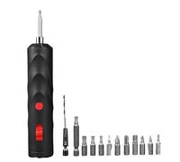 Power Screwdriver Set - USB Rechargeable Electric Driver Tool Kit | Multiple Precision Bits Compact Cordless Screwdriver for Furniture Assembly or Electronics Repair, 15.5/6.1in