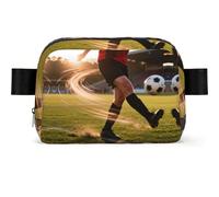 Power Shot Kick - Riñonera impermeable para hombres y mujeres, bolsa ajustable para viajes, bolsa cruzada ligera para correr, gimnasio