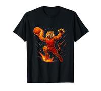 Power Slam de Tigre de Baloncesto Feroz Camiseta