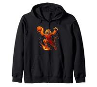 Power Slam de Tigre de Baloncesto Feroz Sudadera con Capucha