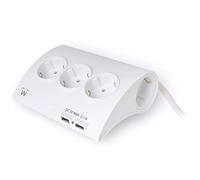 Power Socket - 5 Sockets With Switch Ewent Ew3935 1,5 M 2 X Usb 2,1... NUEVO