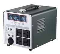 Power Station 1000W/666Wh, Mashine Generador Portátil Recargable con Batería de Reserva para Camping, Autocaravanas, Drones, Primeros Auxilios e Iluminación Exterior, con 4 Tomas de CA