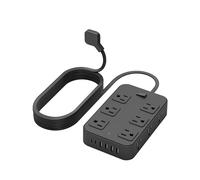Power Strip Surge Protector with 12 AC Outlets 6 USB Outlet Extender Wall Desk Charging Station US Plug